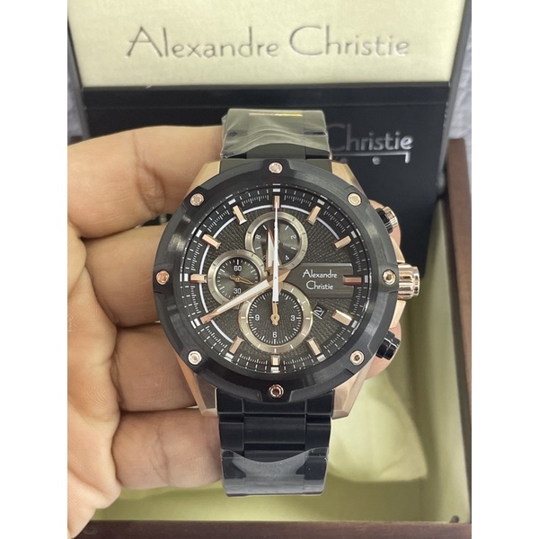 alexandre christie 6605mc pria black rosegold