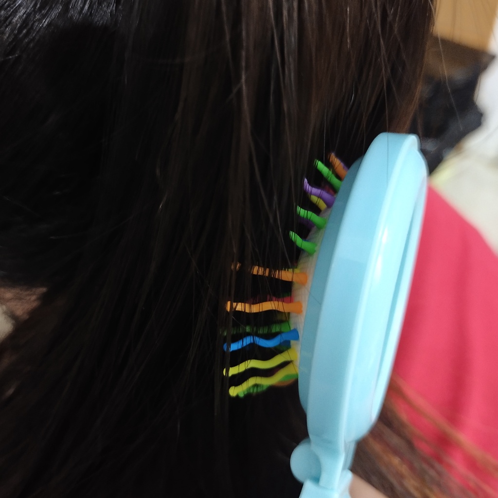 cermin dan sisir lucu Cermin kartun bulat kaca rias mini Souvenir Pernikahan