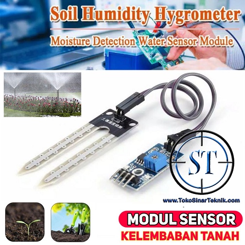 Sensor Kelembaban Tanah Soil Moisture Arduino Sensor Module Hygrometer Modul BB-21