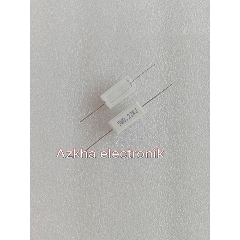 Resistor kapur 0,22 OHM  5 WATT