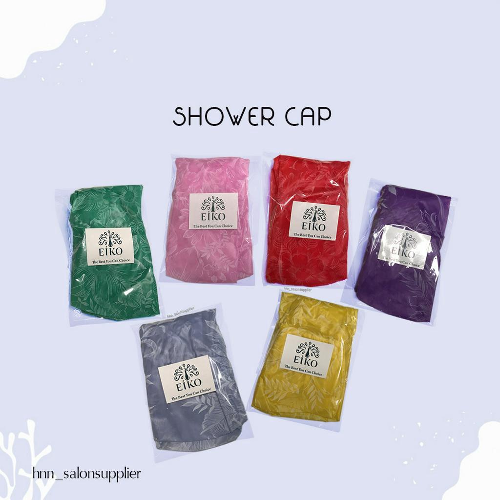 Shower Cap Cup Penutup Kepala Pelindung Rambut Motif Bunga