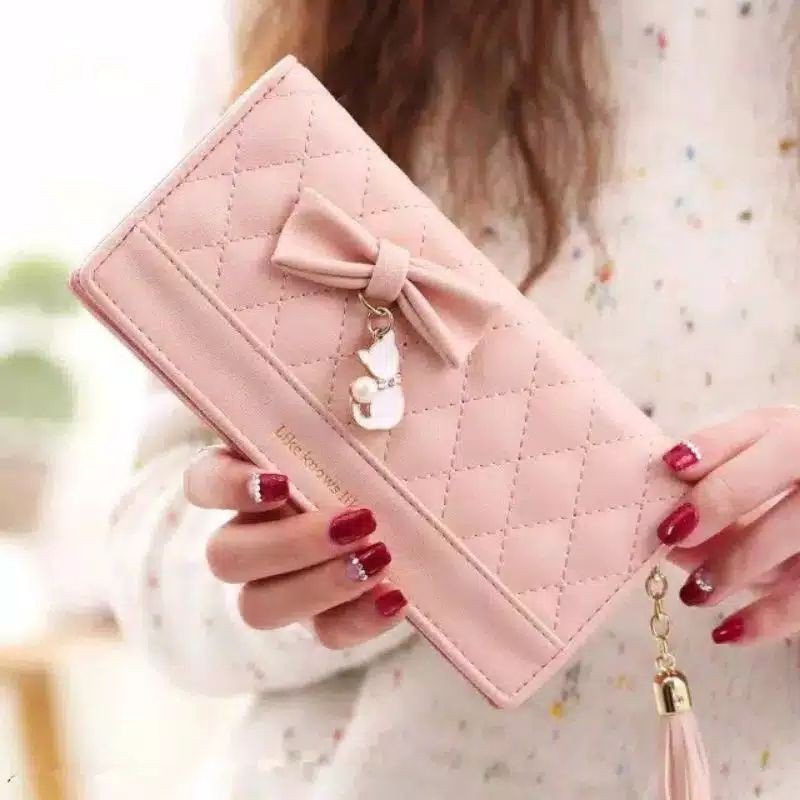 Medan Termurah KD51 Korean style Dompet panjang tebal fashion wanita Terlaris Dompet wanita