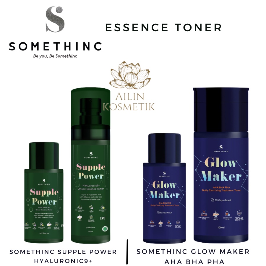 SOMETHINC SUPPLE POWER HYALURONIC 9+ ONSEN ESSENCE TONER | GLOW MAKER AHA BHA PHA BY AILIN