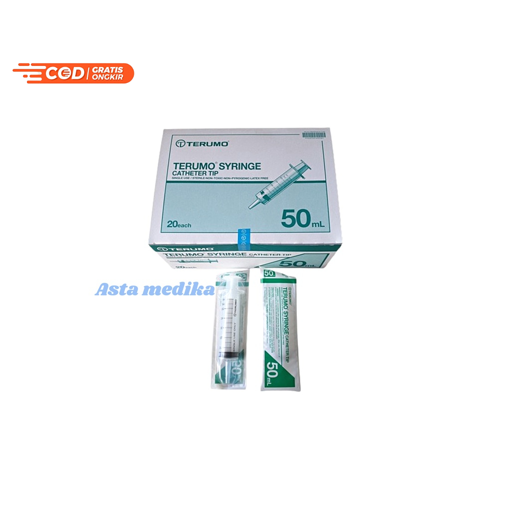 Spuit 50cc Catheter Tip Terumo Disposable Syringe 50ml Terumo Catheter Tip