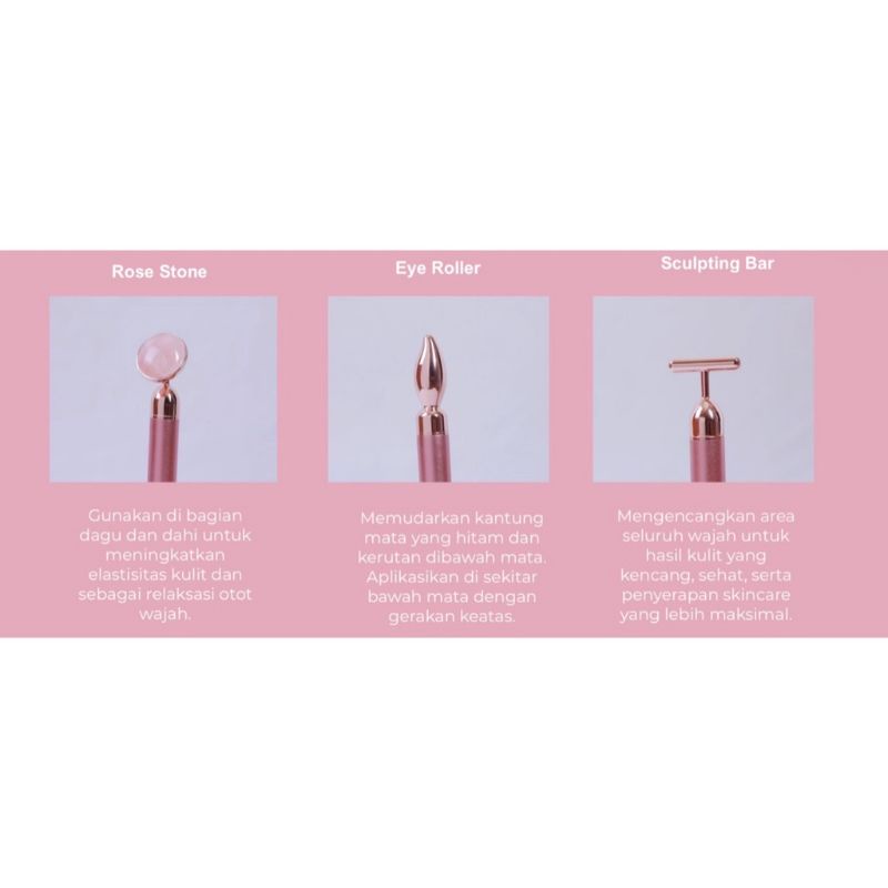 Sashi Seoul 3 in 1 Facial Lifting Vibrating tools