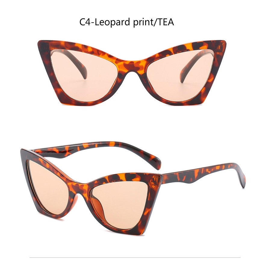 Personalized Retro Big Frame European and American Cat Eye Sunglasses