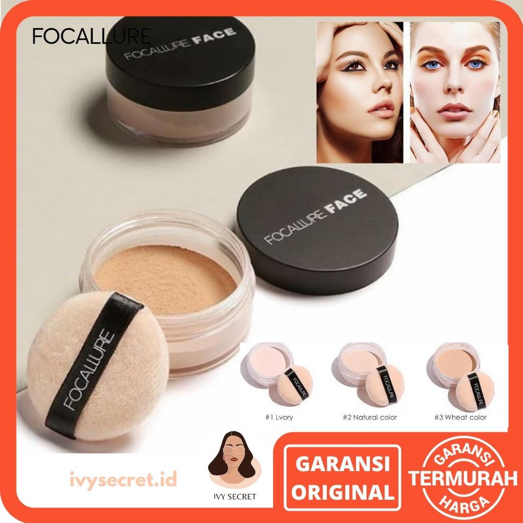 Focallure Loose Powder Oil Control Focallure Bedak Tabur Focallure Powder Focallure Bedak Focallure Bedak Tabur Focallure