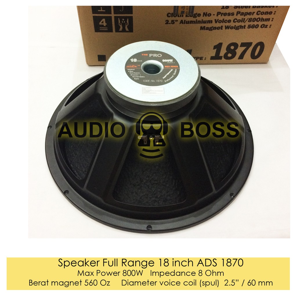 speaker ads 18 inch subwoofer