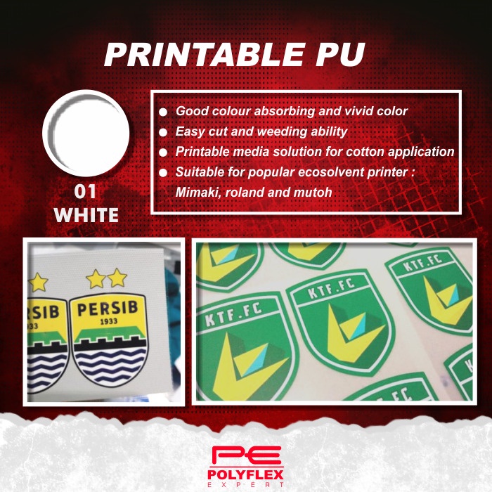 Jual POLYFLEX PRINTABLE PU KOREA ( METERAN ) Indonesia|Shopee Indonesia