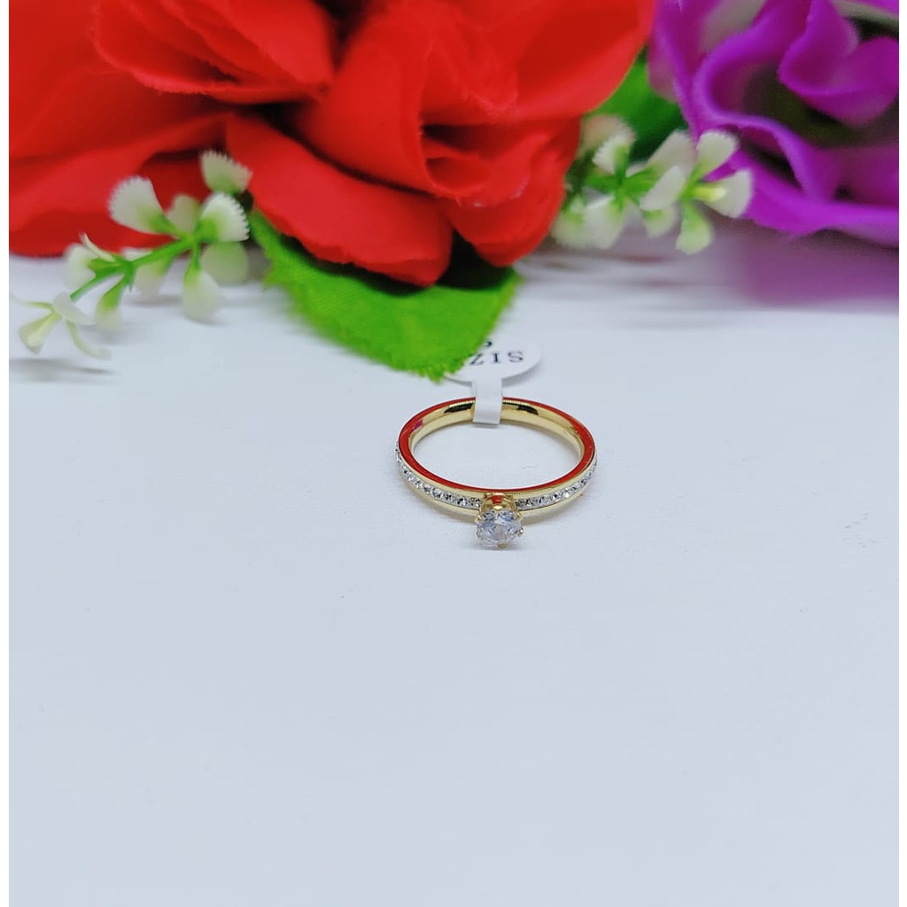 Cincin titanium permata fashion jewellery 0245,0246