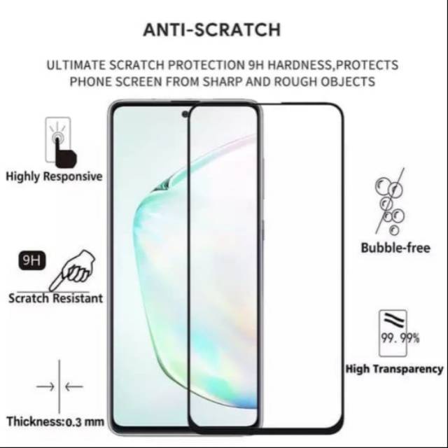 Tempered glass Samsung NOTE 10 LITE S10 LITE S20 FE A32 A52 A72 A22 S21 FE A14 M52 M32 M62 A23 A33 A53 A73 A52S S22 S23 Plus A34 A54 A24 full lem glue anti gores kaca