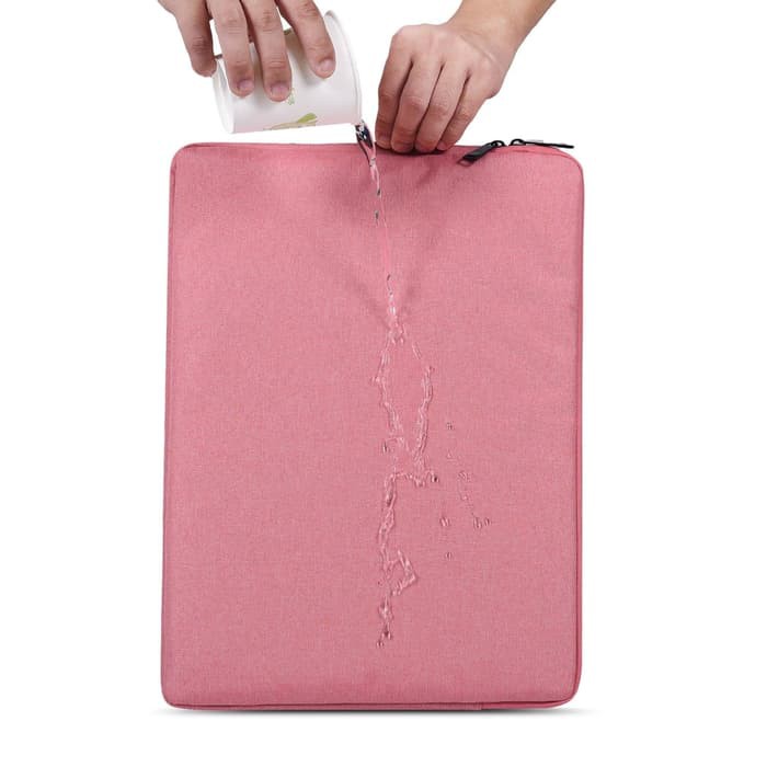 Tas Laptop Softcase Macbook Waterproof Nylon 11 inch - Pink