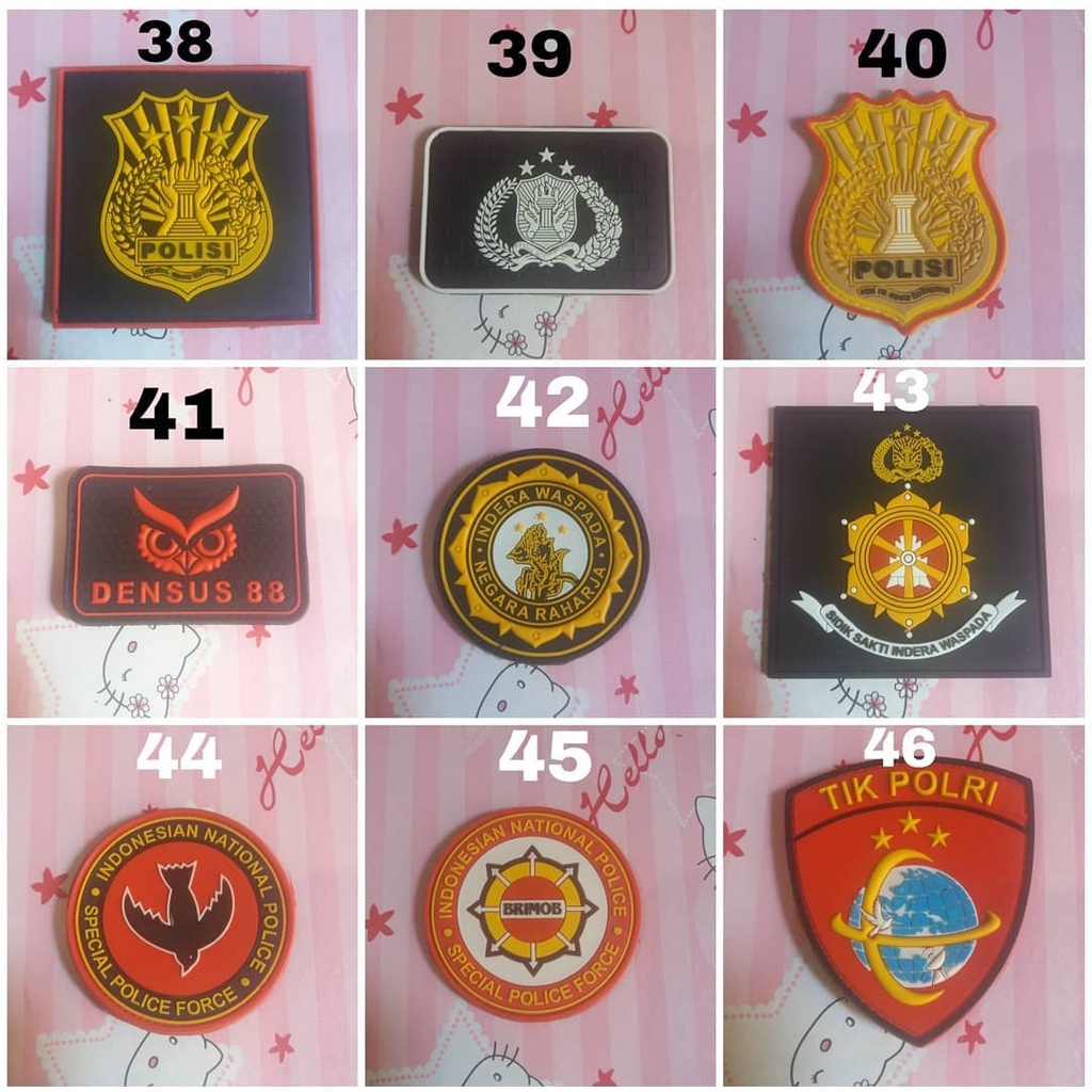 Jual PATCH RUBBER EMBLEM / TEMPELAN VELCRO | Shopee Indonesia