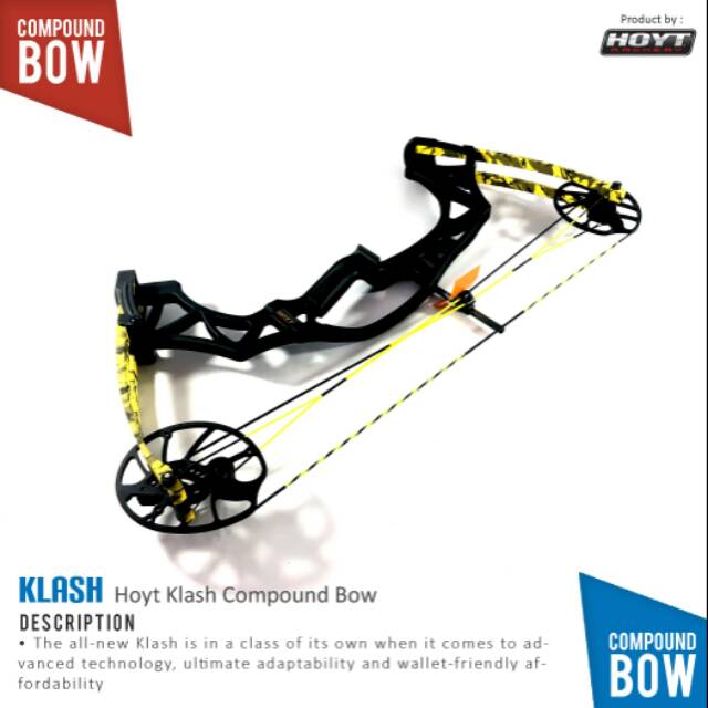 Hoyt Klash RH 45# (15-70) 24" (18-29") Compound Bow