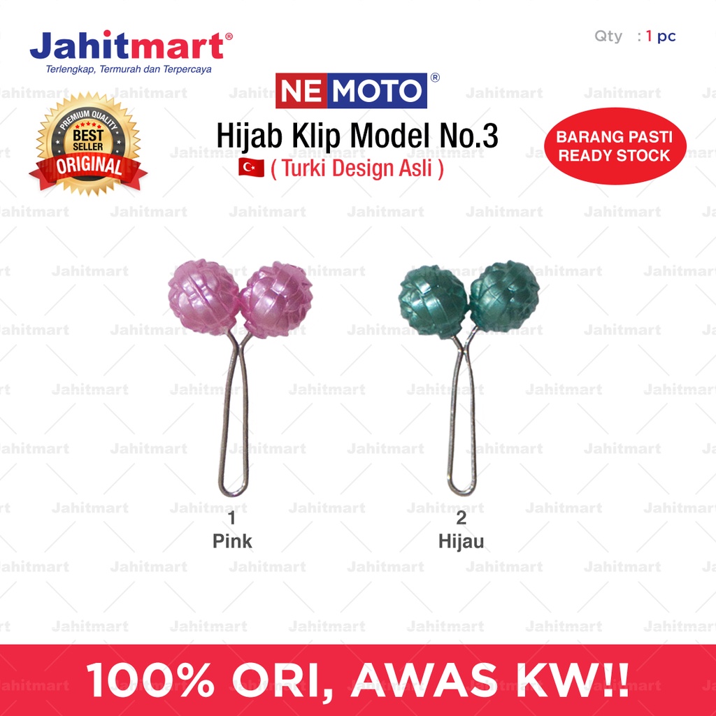 Hijab Clip / Jarum Turki / penjepit kerudung model bunga