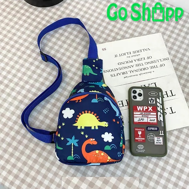 Sling Bag Anak Import - Tas Anak Lucu Motif Unicorn Dino - Tas Sling Bag Mini Lucu Import Terbaru Unisex - Tas Anak Perempuan Import - Tas Anak Laki Laki Import [WB13]