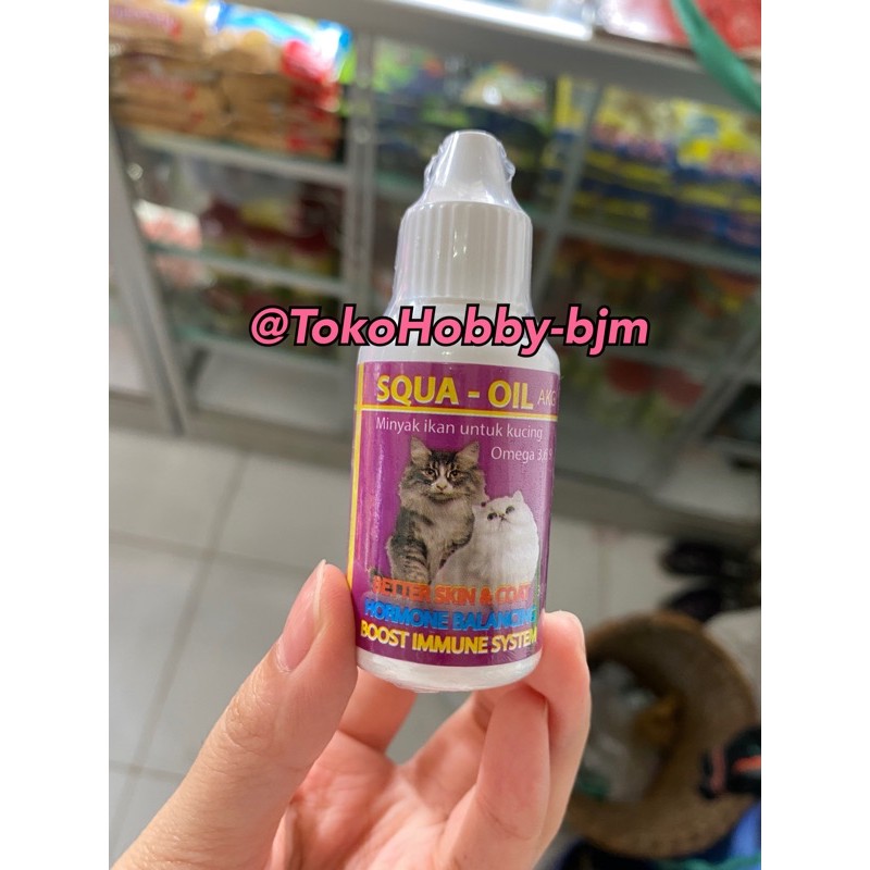 Squa fish oil 30ml - minyak ikan tetes kucing cat vitamin