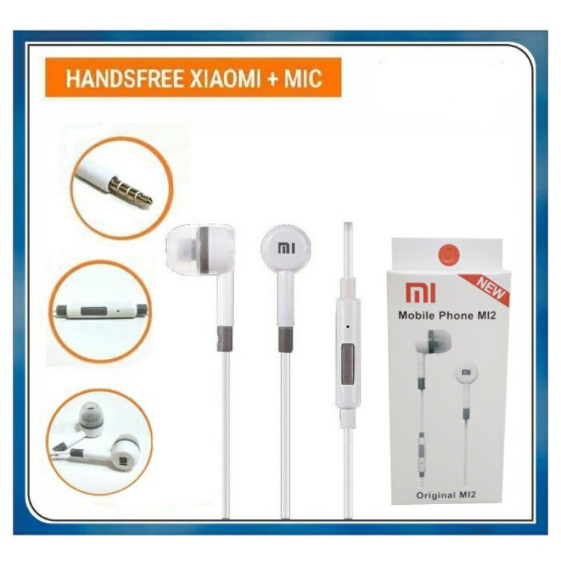 Super Bass Earphone / Headset / Handsfree Xiaomi MI 2 (Earphone headset headphone hf) / MI2