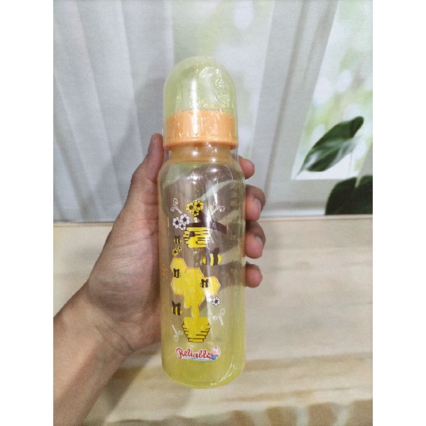 Botol Susu Reliable 250 Ml/125 Ml Dot Ulir Peristaltic Corak Lucu BPA Free Bisa Di Rebus