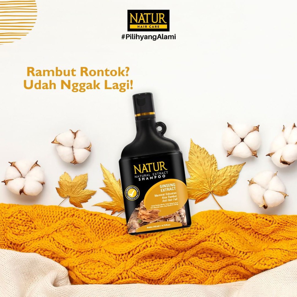 NATUR Hair Care Series (BPOM) Shampo, Tonic, Mask dll