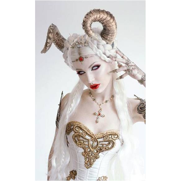 Softlens Cosplay White Blind Mesh