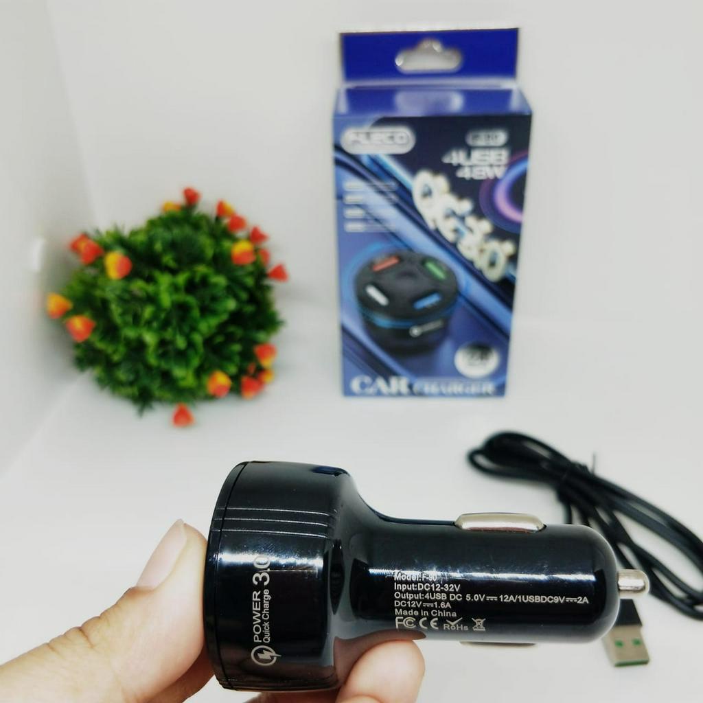 Charger mobil saver Fleco F90 4 usb output 48W