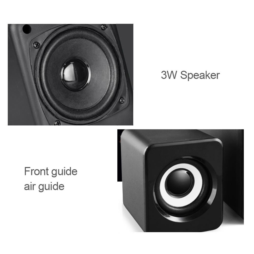 SADA D-203 Speaker Stereo 2.1 with Subwoofer &amp; USB Power - Black