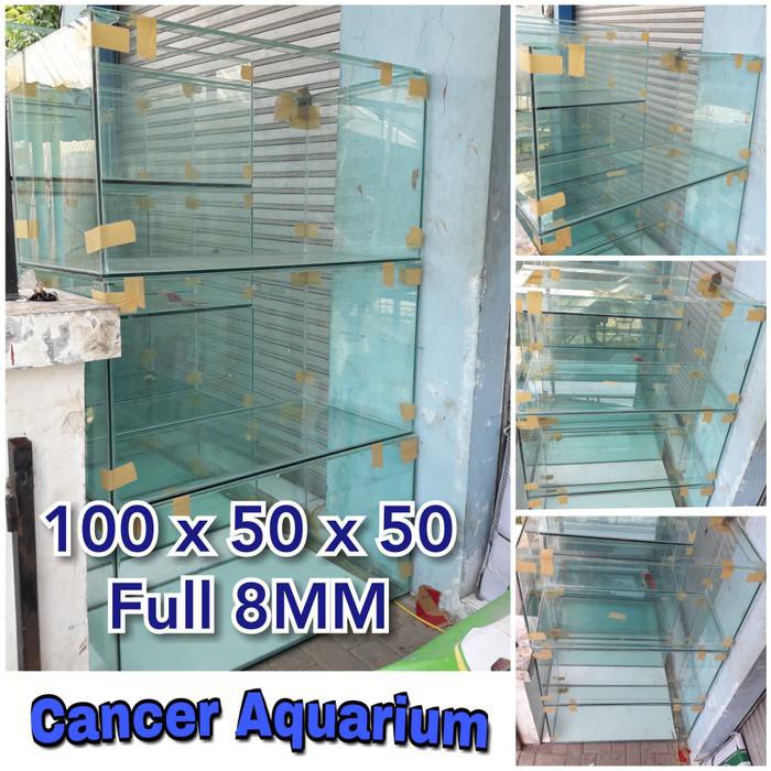 Aquarium Aquarium Kaca 100X50X50 Ful 8Mm Kekinian Terlaris