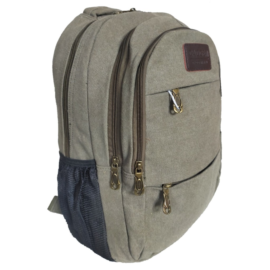 TAS RANSEL PUNGGUNG LAPTOP IMPOR BAHAN KANVAS 809