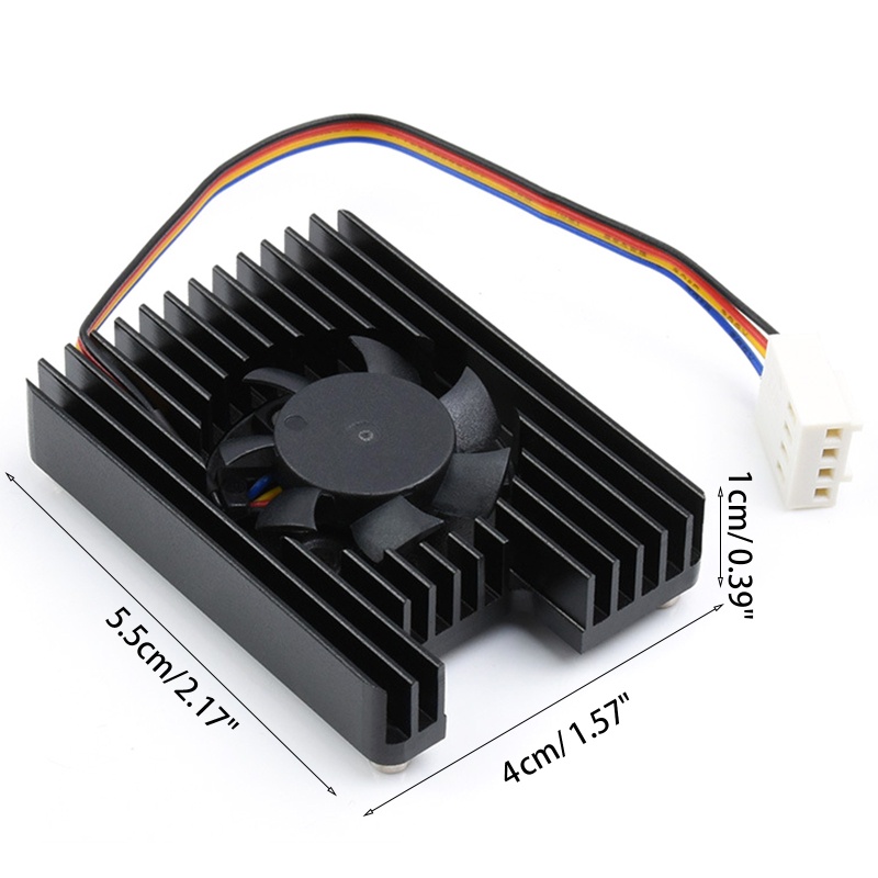 Vivi Kipas Angin Terintegrasi Untuk Raspberry Pi 3b CM4 Radiator Pendingin Dengan Heatsink Cooling Pads 8000Rpm Fast and Mute Cooler