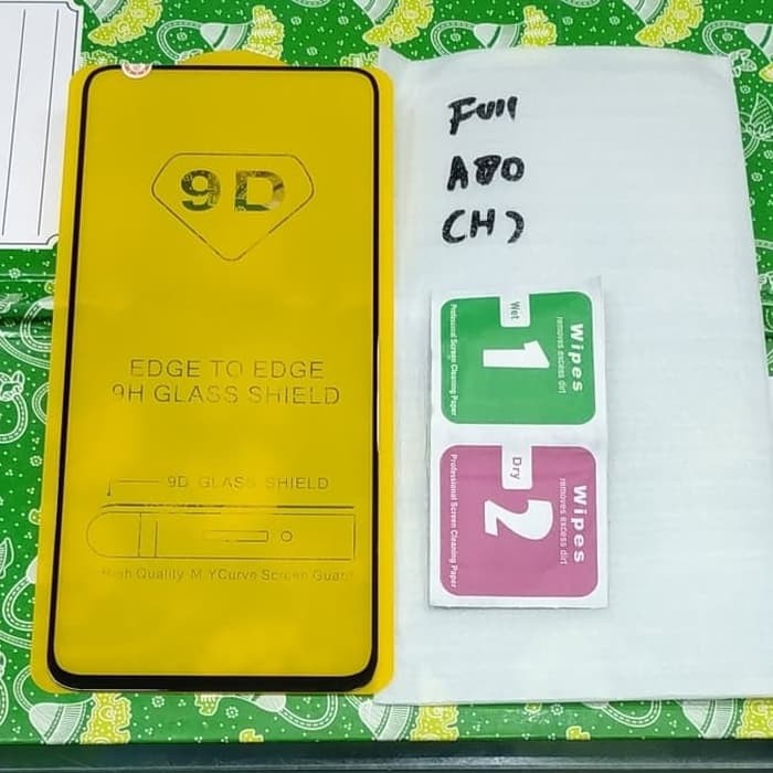 Tempered glass full samsung A80 A 80 kaca gorila glass full mantap