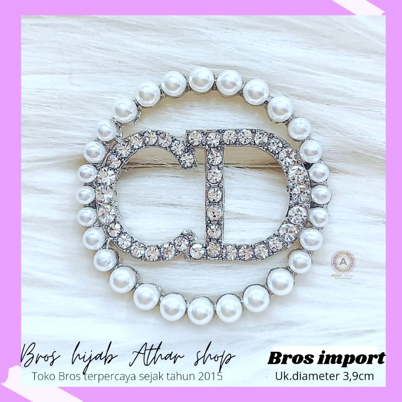 Bros pin dada bross peniti baju brooch import premium termurah grosir Bros hijab Athar shop tuspin jilbab