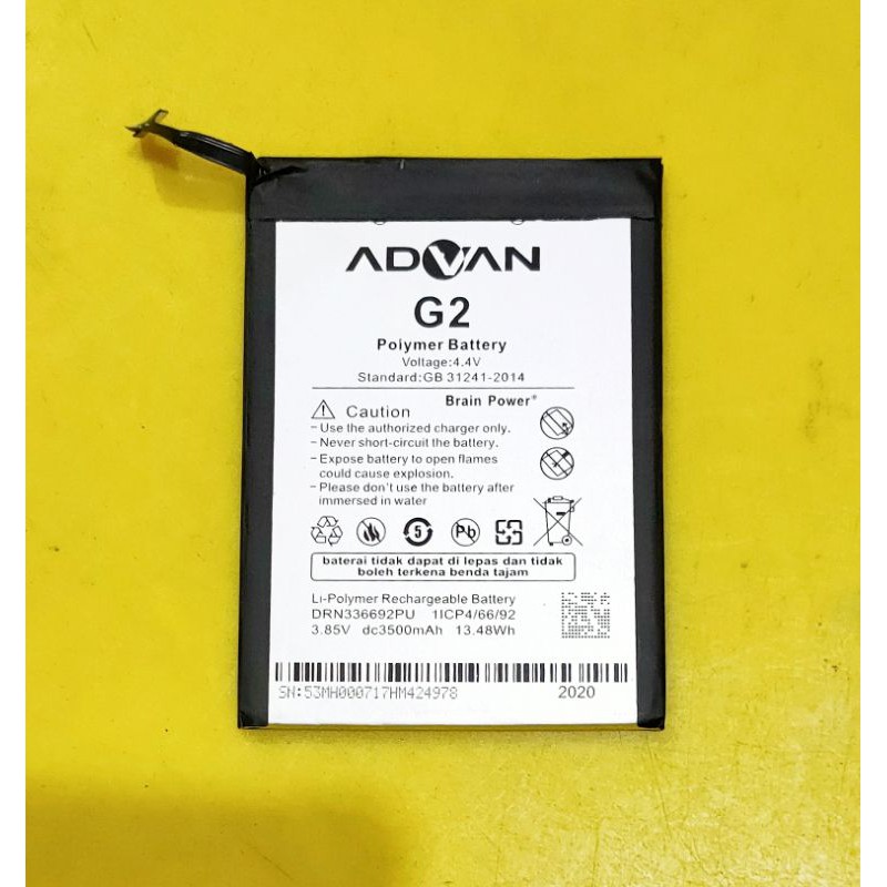 Battery batre Advan G2 soket