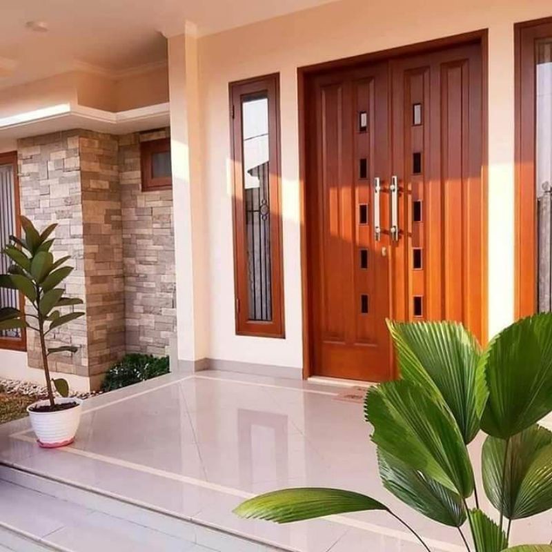kusen pintu dan jendela bahan kayu Indonesia