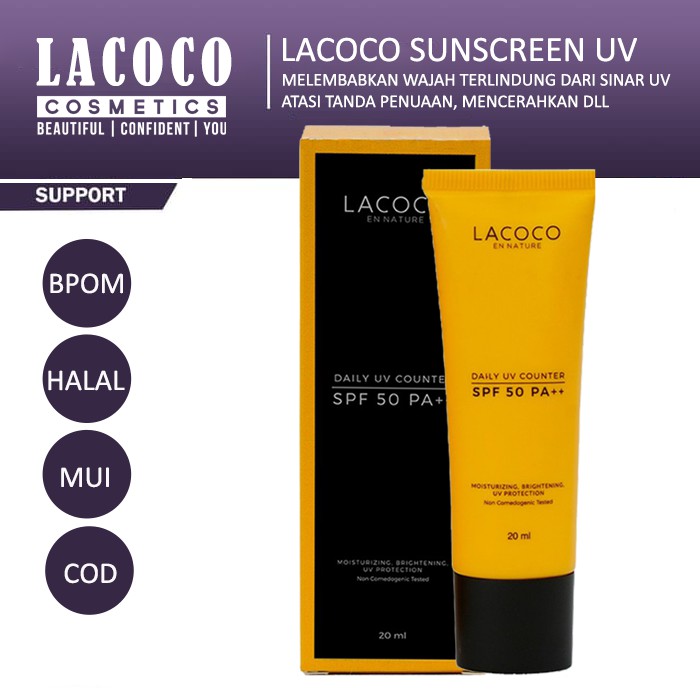 Lacoco Sunscreen Daily UV Counter SPF 50 PA++ Original