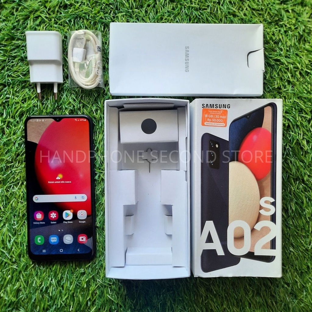 HANDPHONE SAMSUNG A02S 3/32GB & 4/64GB SECOND SEKEN BEKAS MURAH