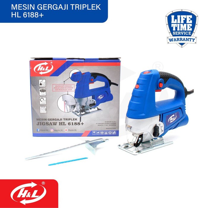 HL 6188+ Mesin Potong Gergaji Triplek Jigsaw Laser