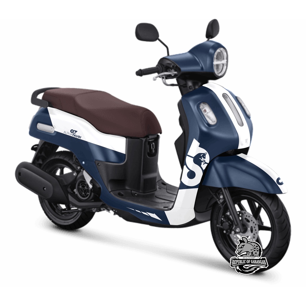 Decal FAZZIO Stiker Fullbody YAMAHA FAZZIO 2022 costum sticker alphatauri livery