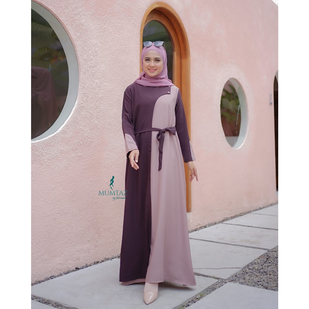 Gamis YUKI KANAYA original mumtaz brand salur  jahitan rapi branded baju muslim muslimah fashion ootd fashionable murah ecer grosir bukan alu karissa