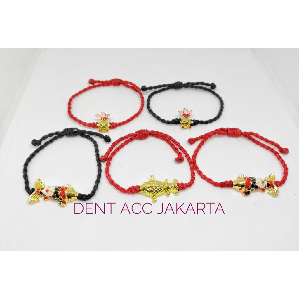 GELANG IKAN KOI/GELANG TALI MERAH/GELANG KOI/GELANG KEBERUTUNGAN