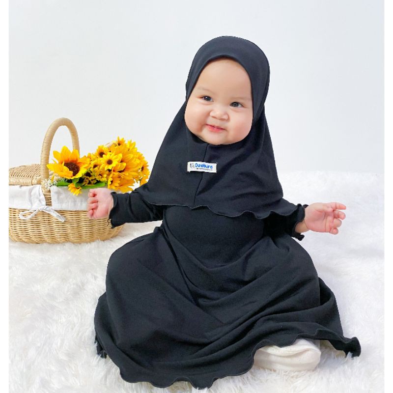 BAJU GAMIS BAYI KIA DAILY PEREMPUAN ORIGINAL by Dzakira JERSEY  PREMIUM HITAM