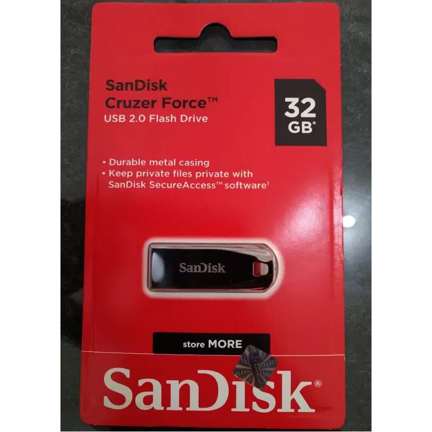 SanDisk Cruzer Blade 32GB USB 2.0 Compact Design USB Flash Drive Flashdisk