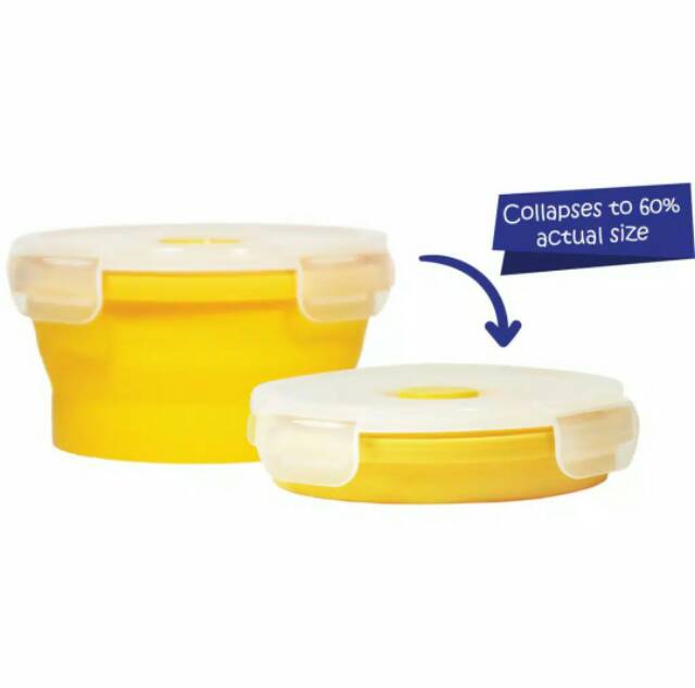 BABY SAFE COLLAPSIBLE FOOD CONTAINER SC04T(TOSCA) / SC04Y(YELLOW) JEFF BABYSHOP