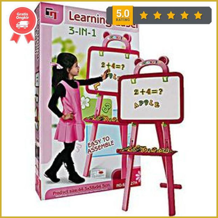 

Learning Easel 3 In 1 Pink Papan Tulis Anak Diskon