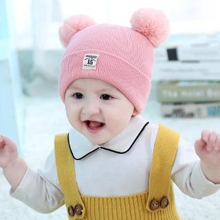 Topi Kupluk dan Rajut Bayi/Anak Laki-laki/Perempuan Wol Hangat Lembut