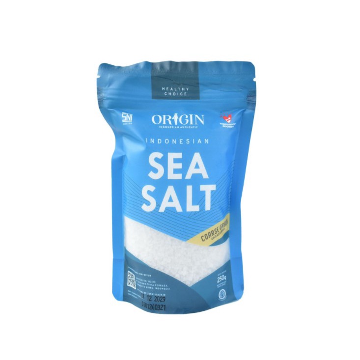 Origin Sea Salt Coarse Grain 250Gr - Garam Laut Kasar Origin 250 Gram