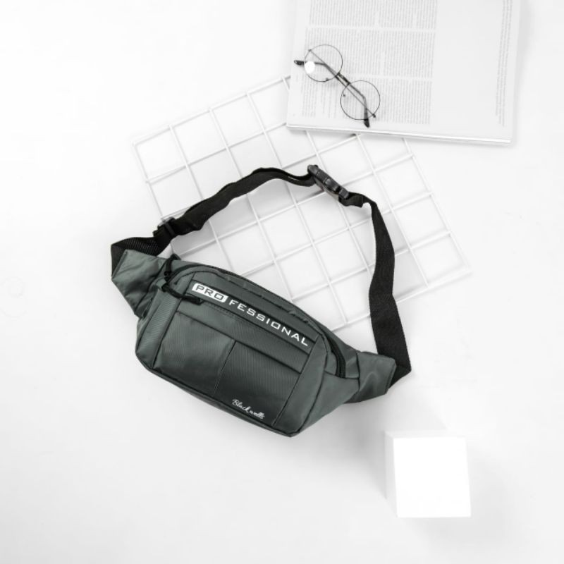 PROMO!!! Waistbag Pria - TRM WATERPROOF LIPAT 1AX802 Oranye. Bisa di Lipat. Parasud Y18 pria Army