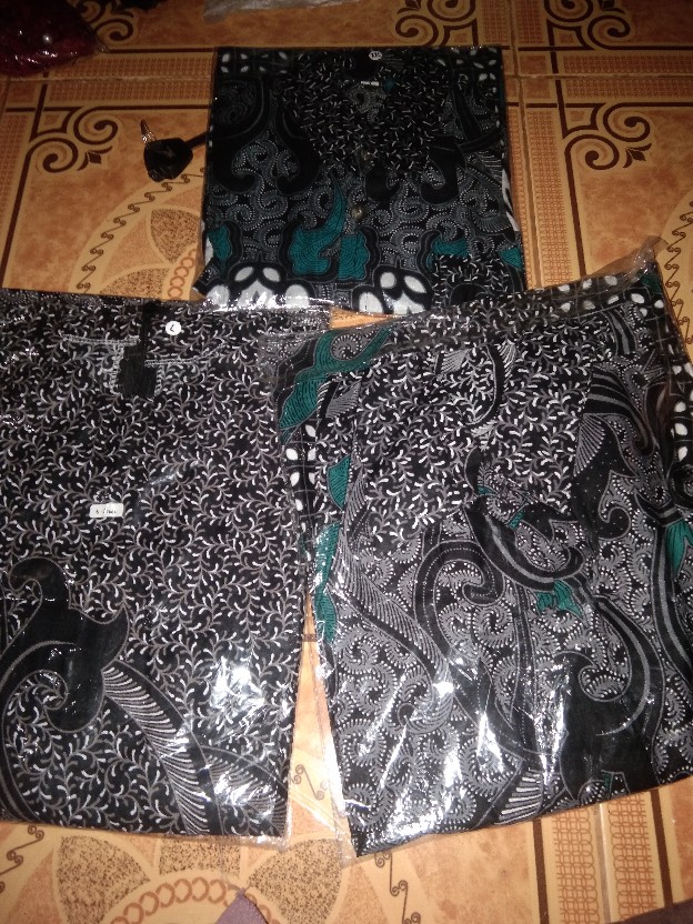 Batik Couple Keluarga Sania Ruffle Ori Ndoro Jowi Dnt Cendrawasih Abu