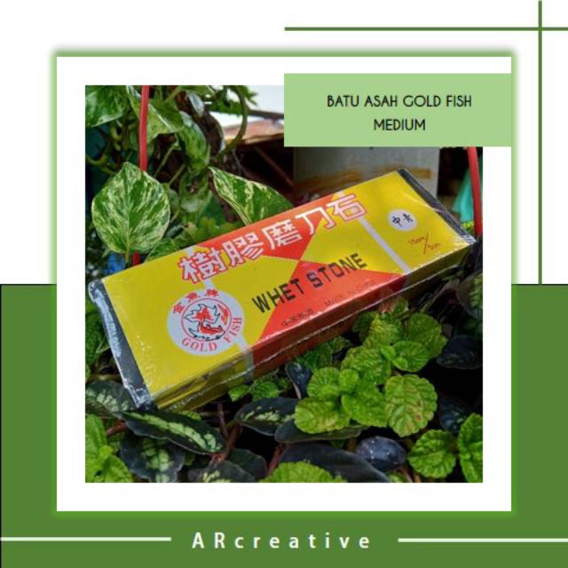 Batu Alam Asah Natural Whet Stone Gold Fish Finishing