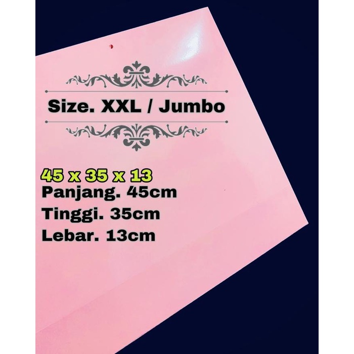 

Paper Bag / Tas Kertas / Paperbag / Warna Pink Xxl Size Besar Jumbo 012